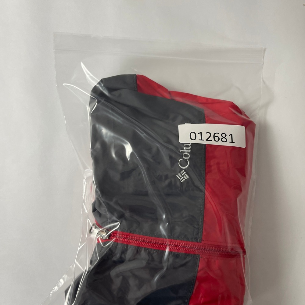Columbia Rain Jacket Mens Medium Red Glennaker Lake Hooded Windbreaker Outdoor - Picture 9 of 12